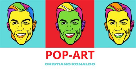 Pop Art Cristiano Ronaldo Portrait Digital Painting Easy Youtube