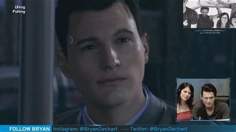 Bryan Dechart Plays Detroit Become Human Reaction To Connor Wink