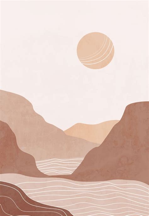 A mobile wallpaper is a computer wallpaper sized to fit a mobile device such as a mobile phone. Abstract landscape terracotta bohemian printable wall art ...
