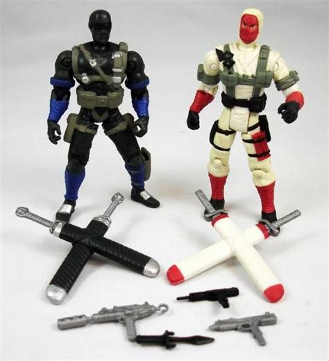 Gijoe Vs Cobra 2002 Snake Eyes And Storm Shadow Loose