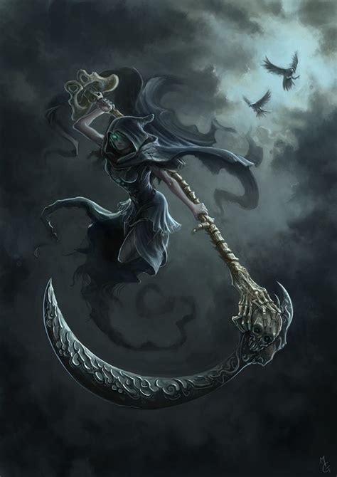 The Reapers Daughter By Marschelarts On Deviantart Gothic Fantasy Art