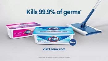 Clorox Disinfecting Wet Mopping Cloths TV Spot Five Second Rule Ready