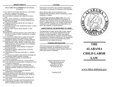 The Alabama Child Labor Law