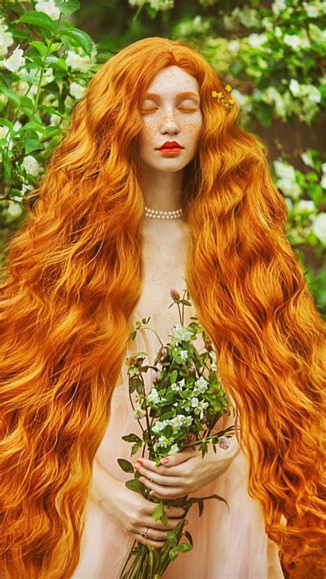 Pre Raphaelite Rapunzel Redhead Her Hair Aurora Sleeping Beauty