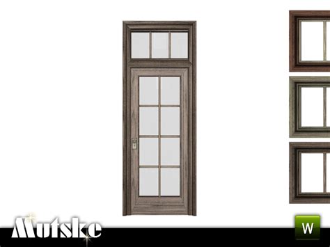 The Sims Resource Victorian Door With Glass 1x1