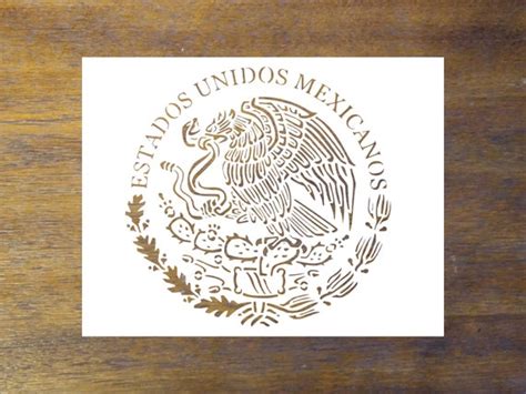 Mexico Flag Stencil Reusable Color Draw And Paint Stencil Etsy