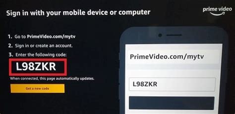 Primevideo Com Mytv Register Device Digit Code Activate Amazon