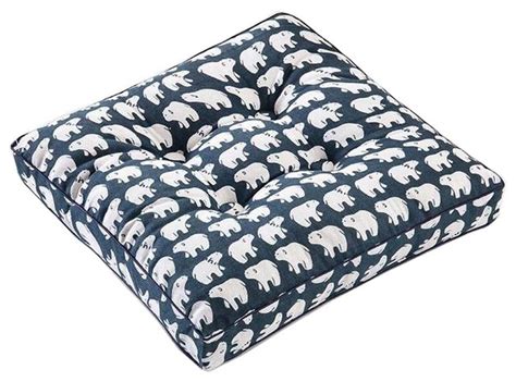 Bear Square Seat Cushion Floor Pillow Thickened Chair Pad Tatami