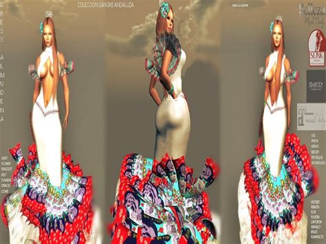 Second Life Marketplace Flamenco Dress Almudena