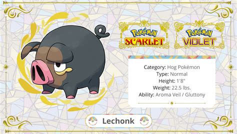 Pokémon On Twitter Meet Lechonk The Hog Pokémon 🐷 It May Appear Fat