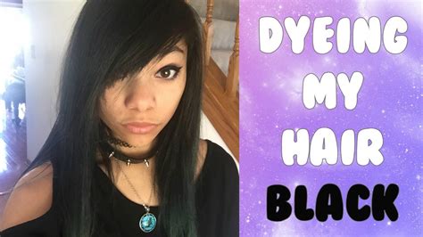 Watch Me Dye My Hair Black ♡ Youtube