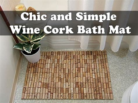 Chic And Simple Wine Cork Bath Mat