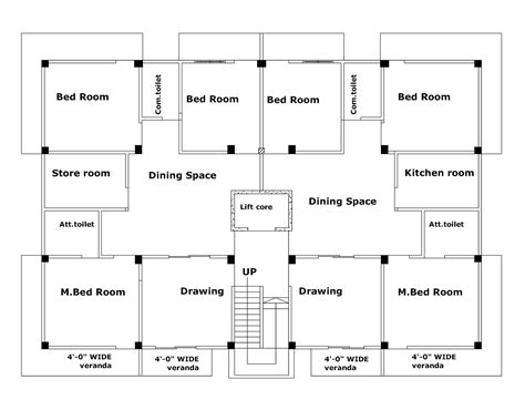 3 Storey Commercial Building Floor Plan