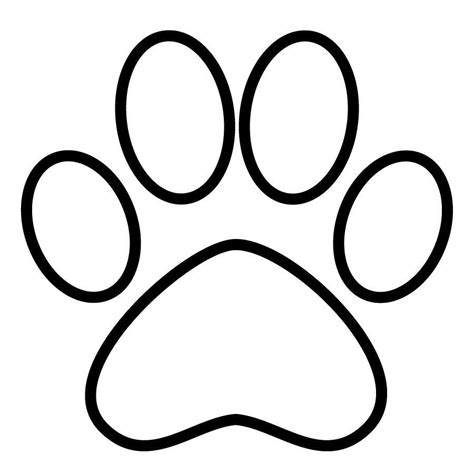 Paw Print Outline Vinyl Decal Car Window Laptop You Pick The Color And