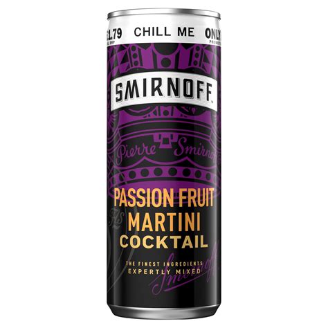 Smirnoff Passion Fruit Martini Cocktail 250ml Ready To Drink Premix Can Spirits And Pre Mixed