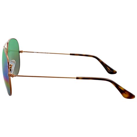 Ray Ban Green Rainbow Flash Aviator Sunglasses Rb3025 9018c3 58 8053672694994 Sunglasses Ray