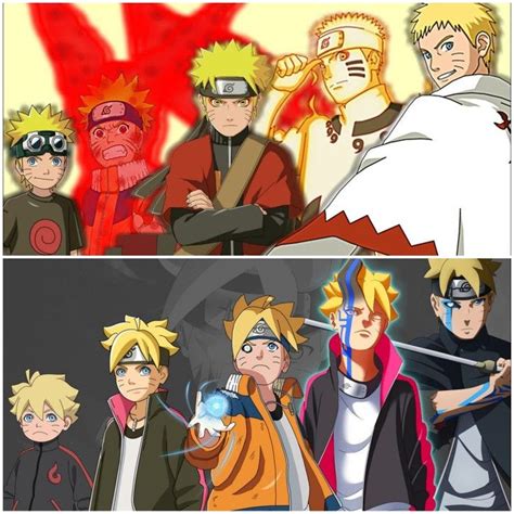 Naruto And Boruto Evolution Mnb Anime Anime Boruto Naruto