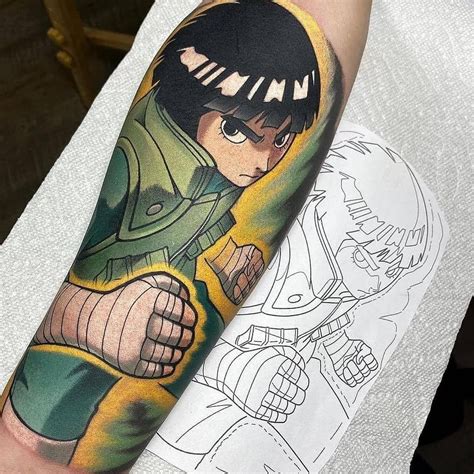 Pin By Tattoos Nerds On Anime Tattoos Naruto Tattoo Rock Lee Tattoo Anime Tattoos
