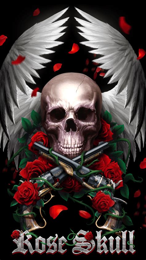 Aggregate More Than 87 Skull With Roses Wallpaper Best Vn