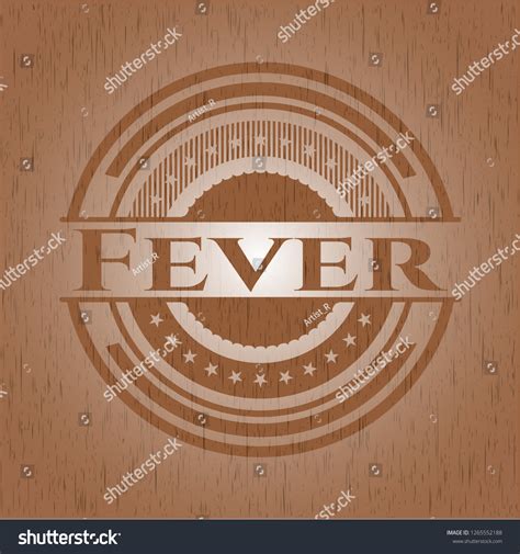 Fever Vintage Wooden Emblem Stock Vector Royalty Free 1265552188