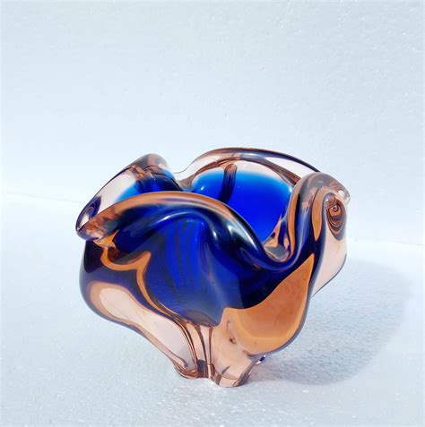 Bohemian Art Czechoslovakia Ceramic Pottery Glass Collection Glass Art Bubbles Multicolor