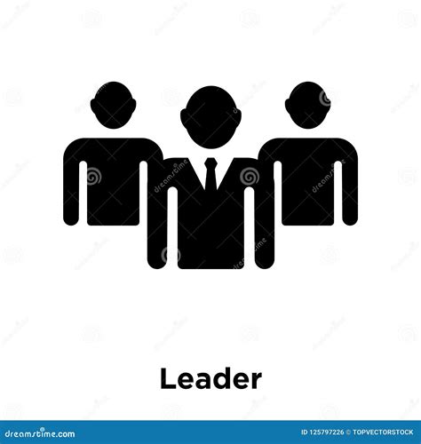 Leader Icon Vector Isolated On White Background Logo Concept Of Stock