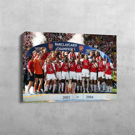 The Legendary Squad Arsenal Undefeated Team Poster Etsy Football