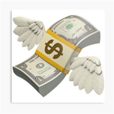 Click to copy copy how and when to use the money with wings emoji. "Flying Money Emoji" Metal Print by emojiqueen | Redbubble
