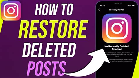 How To Restore Recently Deleted Instagram Posts Youtube