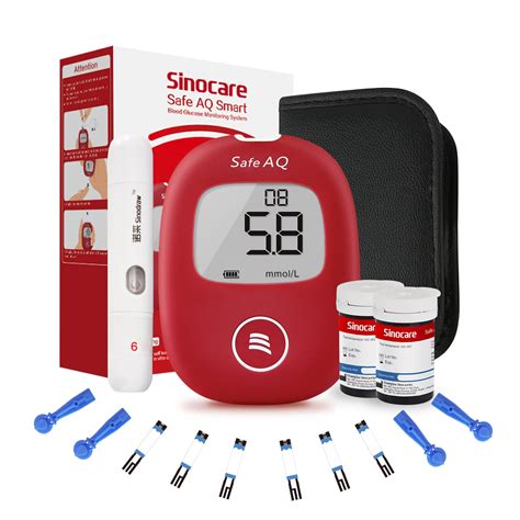 Buy Sinocare Safe Aq Smart Blood Sugar Monitor Blood Glucose Monitor