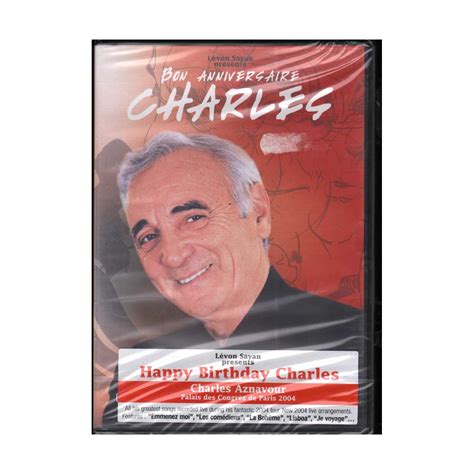 Charles Aznavour Dvd Live At Palais De Congres