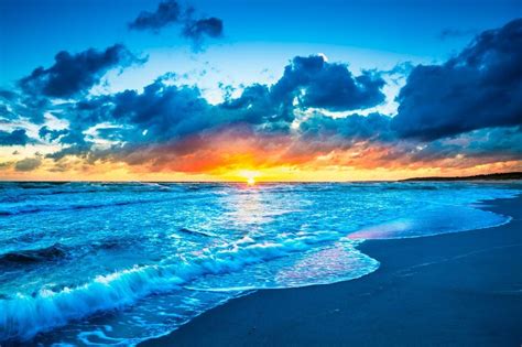 Blue Ocean Faith Perspectives Sunrise Beach Ocean