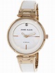 Anne Klein Women's AK-1414WTRG White Stainless-Steel Plated Analog ...