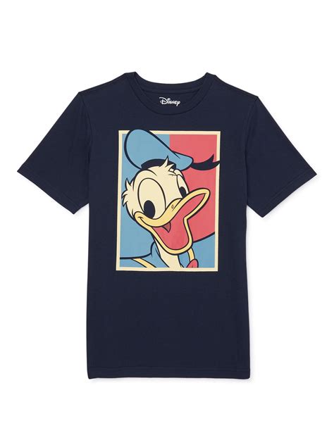 Disney Boys Donald Duck Graphic T Shirt Sizes 4 18