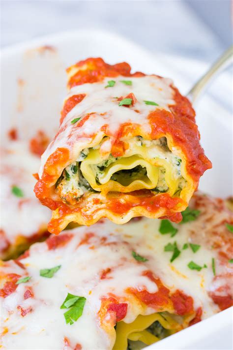 Spinach Lasagna Roll Ups Kristines Kitchen