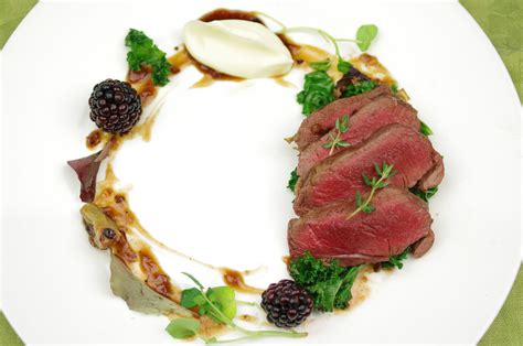 From easy beef tenderloin recipes to masterful beef tenderloin preparation techniques, find beef tenderloin ideas by our editors and community beef tenderloin is the perfect protein to add to your weeknight dinner rotation. Venison plating | Food presentation, Food inspiration ...