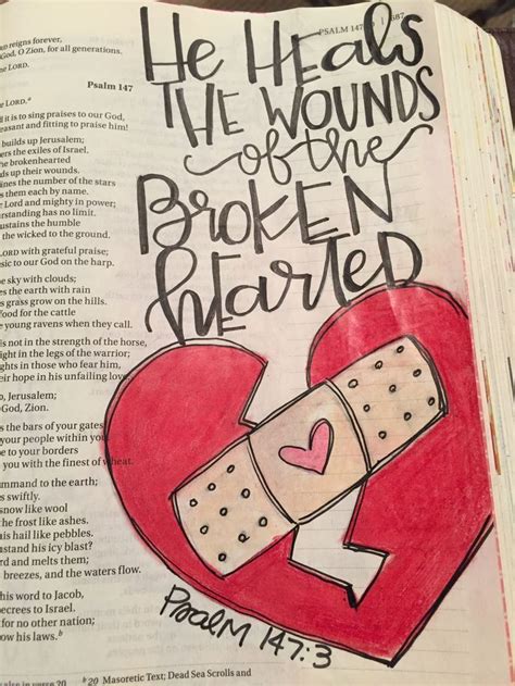 Psalm He Heals The Broken Hearted And Binds Up Their Wounds