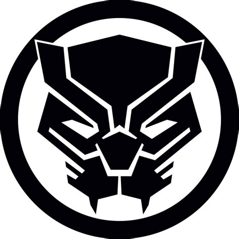Marvel Black Panther Logo Clipart Large Size Png Image Pikpng