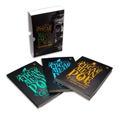 Box Edgar Allan Poe Grandes Obras 3 Volumes Parcelamento Sem Juros
