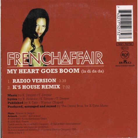 French Affair My Heart Goes Boom - My heart goes boom (radio version + k's house remix) by French Affair