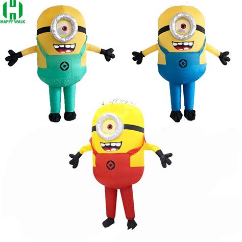 New Minion Inflatable Costume With One Eye Or Double Eyes Halloween