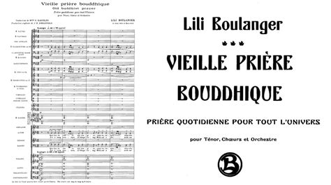 Lili Boulanger Vieille Prière Bouddhique Chords Chordify