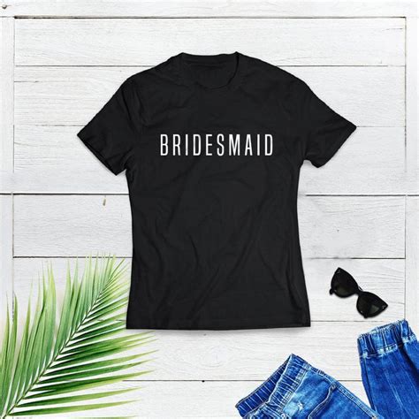Simple Bridesmaid T Shirt Bridesmaid T Shirt Bridal Party Etsy Team Bride Shirts Bridesmaid