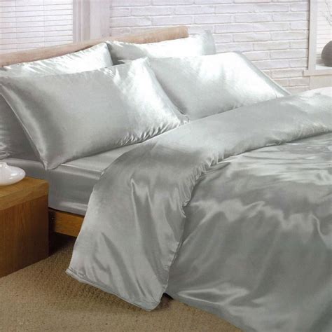 Satin Bedding Sets 4 6 Piece Duvet Cover Fitted Sheet