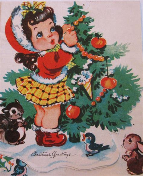 Free Printable 1950s Vintage Christmas Cards