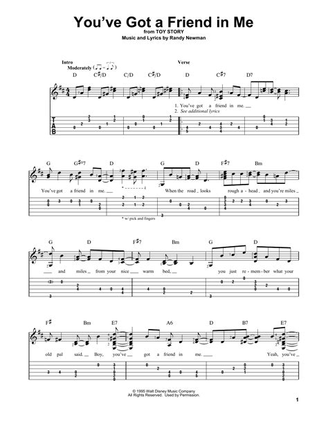 You Ve Got A Friend In Me Guitar Chords Sheet And Chords Collection