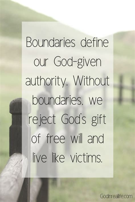 Boundaries Define Our God Given Authority Without Boundaries We Reject Gods T Of Free Will