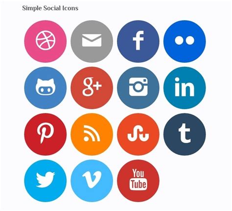 Add Metro Or Flat Social Media Icons To Your Website