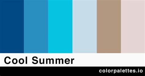 Cool Summer Color Palette Color Palettes
