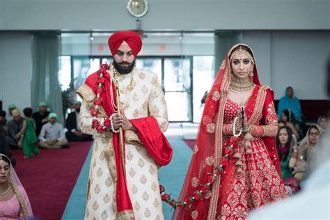 Dreamy Sikh Wedding With The Bride In A Timeless Red Lehenga Wedmegood